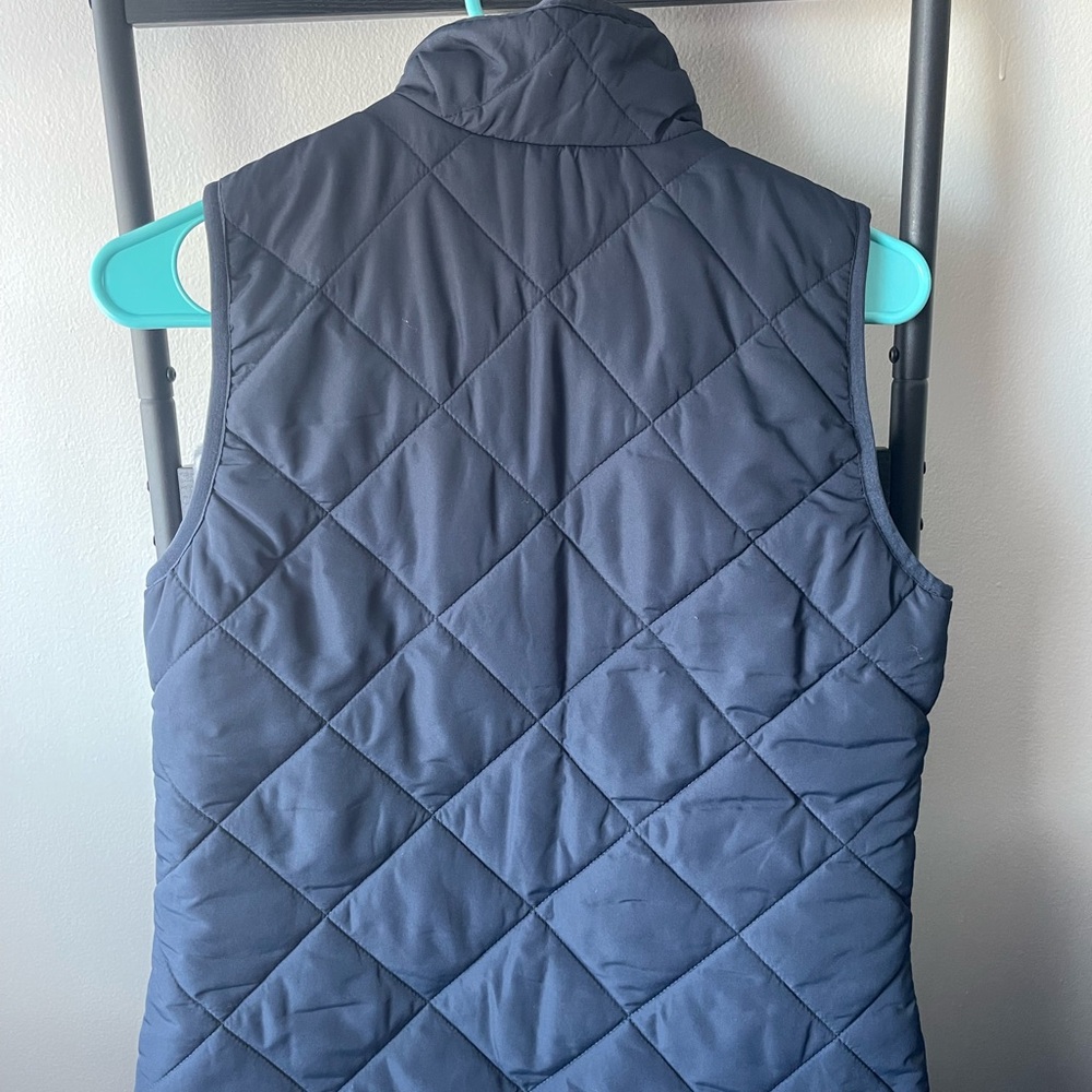 J. Crew Dark Blue Quilted Vest with Metallic Zipper
New without tags condition! - Picture 5 of 8
